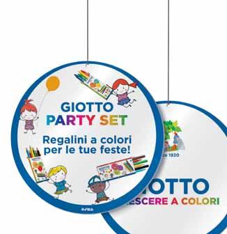 32 cm 311000 Ogni display contiene 10 x Giotto Cera Party Set 12 cm 20 cm