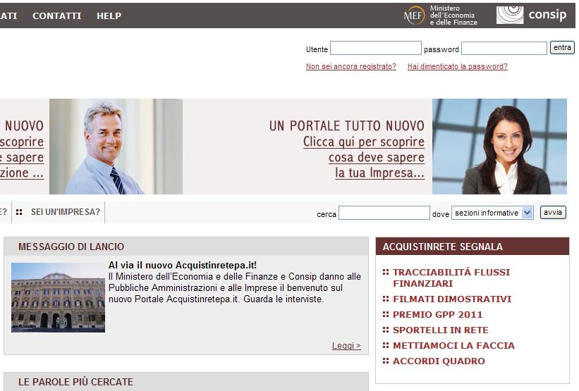 rappresentanza imprenditoriale, sono disponibili nel sito