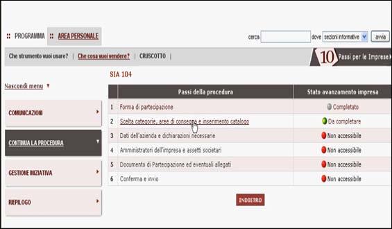 La richiesta di abilitazione