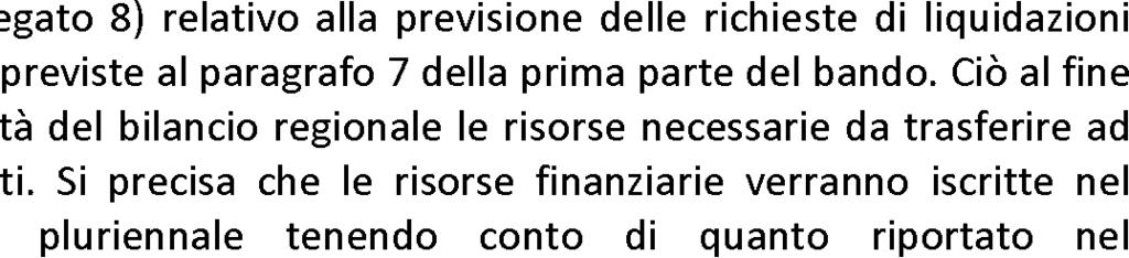 Qualora il progetto comprenda azioni