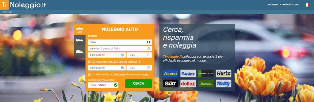 Area dedicata Accesso diretto dalla pagina web con codice sconto dedicato BOX CONVENZIONI Con l inserimento del codice di affiliazione, il dipendente avrà accesso a tariffe scontate e a prodotti