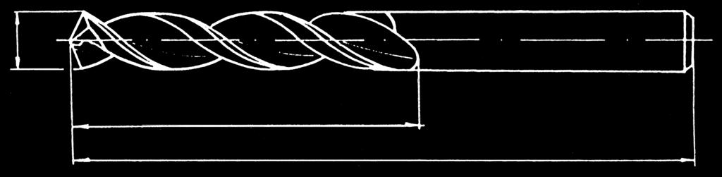 PUNTE ELICOIDALI CILINDRICHE DIN 338 STRAIGHT SHANK TWIST DRILL BITS DIN 338 PUNTE ELICOIDALI CILINDRICHE / STRAIGHT SHANK TWIST DRILL BITS ART. 01.60 HSCo esecuzione molata DIN 338. Serie corta.