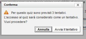 2.3 Il corso: test finale Una volta completate tutte le unità della lezione, per svolgere il test finale è necessario tornare all Indice degli argomenti, cliccando sul titolo del corso nella barra