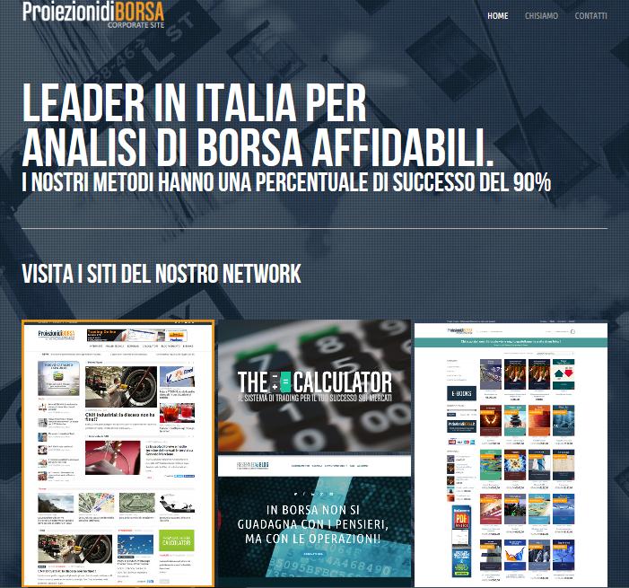 ! Il Network (http://www.proiezionidiborsa.com) è formato da: Proiezionidiborsa.