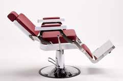 The exquisite, specially designed tulip-shaped chrome metal base and hydraulic pump with a brake help to make this men s chair both practical and visually appealing at the same time.