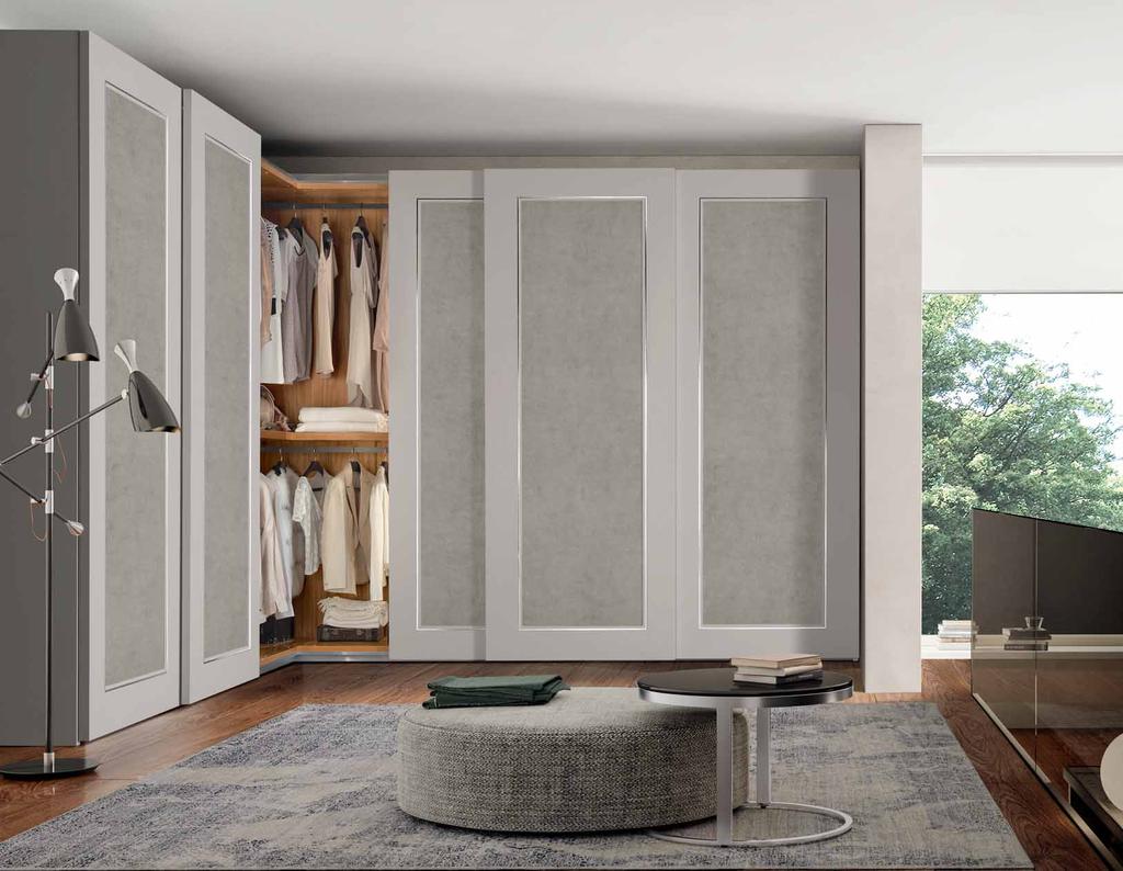 Scocca componibile scorrevole con angolo 90 Sliding doors modular