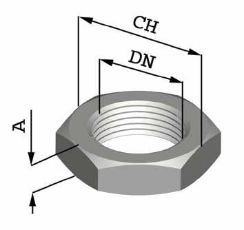 Art. VRG 5 Controdadi Lock nuts Dimensioni DN - Ø Gas Dimensions DN- Ø Gas A CH 1/4 3/ 3/4 1/4 1/ 1 19 4 36 46 55 Materiali : AISI 4 Filettatura: Gas cilindrica UNI 33 Materials: AISI 4