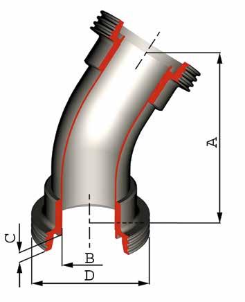 Art. VDM Raccordo a T con attacchi maschi e 1 attacco femmina Tee, nut / screwed / nut Dimensioni DIN DN Dimensions DIN DN A B C D E 5 3 5 63 3 1 9 139 6 3 3 5,5 66 9 5x1/6 5x1/6 x1/6 x1/6 5x1/6