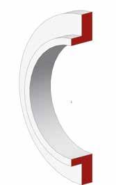 Gasket for flat speculum Dimensioni DIN DN Dimensions DIN DN D ± 0,5 E ± 0,5 Codice guarnizione Gasket code Temperatura max: 1 C