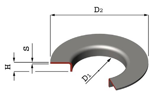 Art. VCA Bordi d appoggio cartelle Bearing edges and binders Unificazione Standardization DIN - DN Gas - Ø D1 mm D (*) mm H mm Spessore mm Thickness mm 5 0 5 3 1 00 3/4 1/4 1/ 1/ 1/ 4 5 6 1,3 6,9 33,