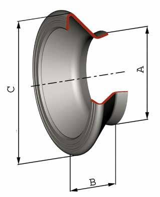 Art. VRE 0 Raccordo a saldare Welding fitting Dimensioni raccordo