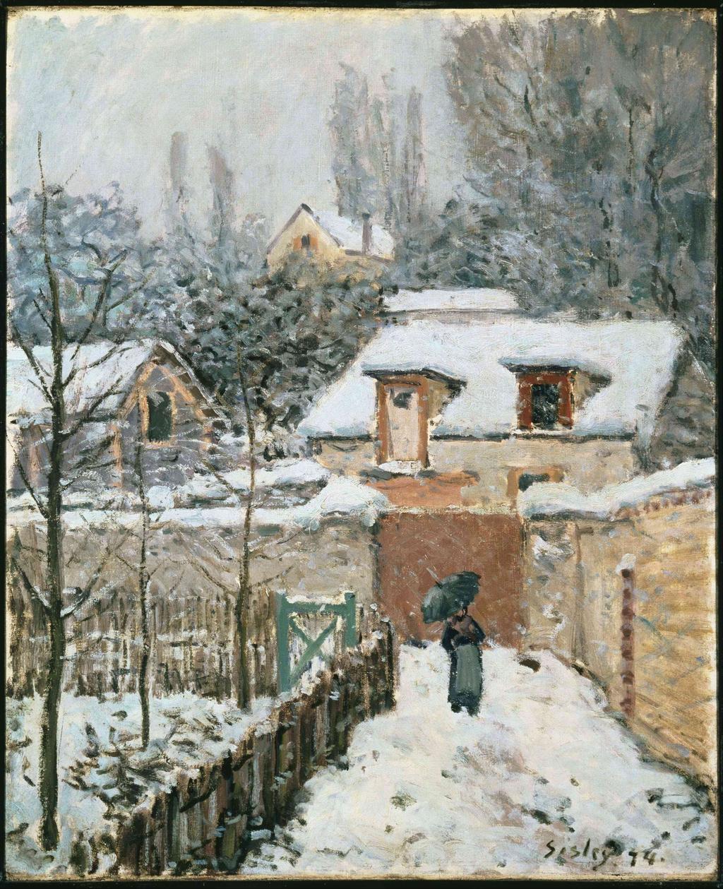 L'Impressionismo Alfred Sisley, Neve a