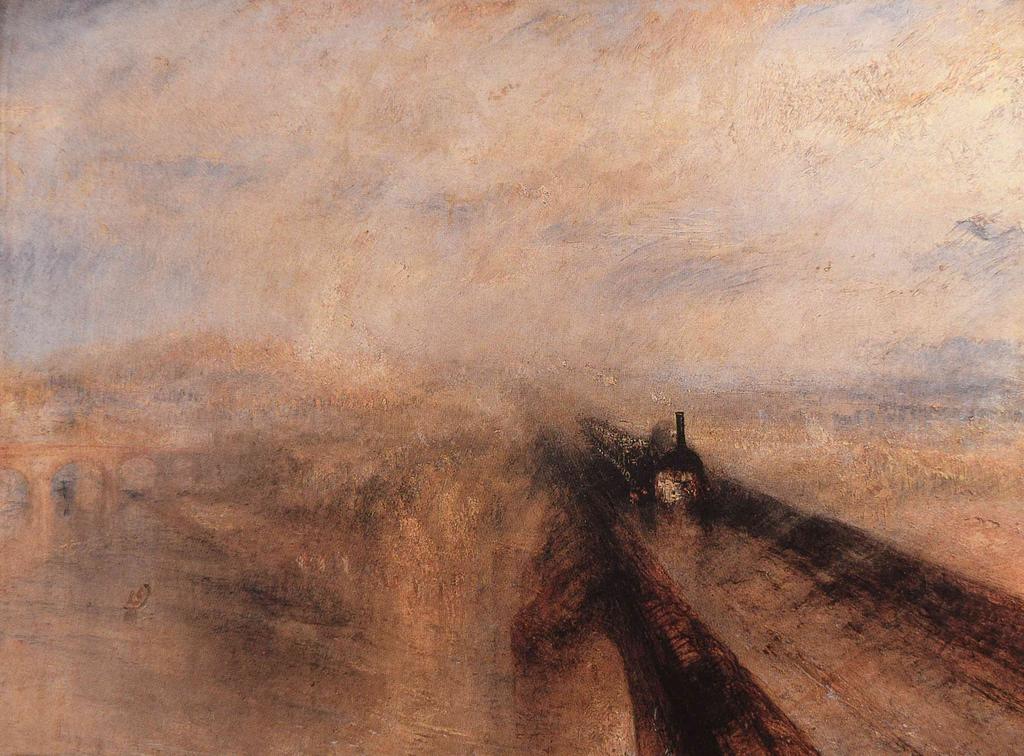 Il Romanticismo in Inghilterra William Turner, Pioggia, vapore e