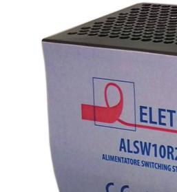 SERIE ALSW-T ALIMENTATORI SWITCHING TRIFASE/BIFASE USCITA STABILIZZATA E MONTAGGIO SU GUIDA DIN TS-35/7.