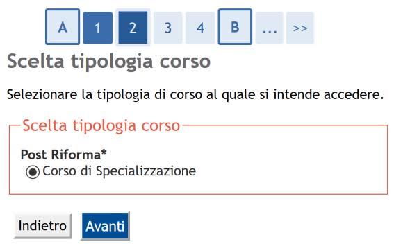 proseguire. Fig. 4 Scelta della tipologia di concorso 2.