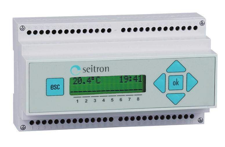 Cronotermostato su 4 livelli di temperatura regolabili (spento, antigelo, ridotto e comfort) e programmazione settimanale fino a 7 fasce orarie per giorno.