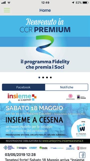 2 Funzionalità dell app e Home Benvenuto su CCRPremium!