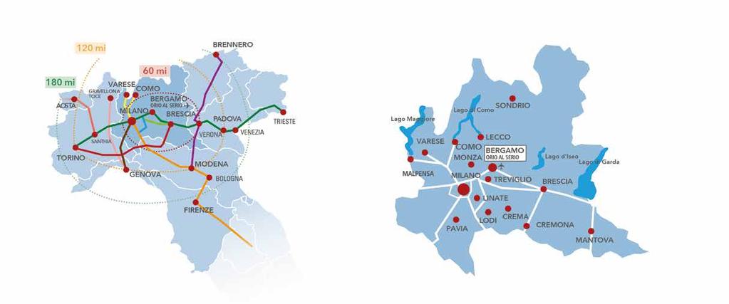 24 25 Come arrivare IN TRENO Potete arrivare in treno alla stazione ferroviaria di Bergamo e utilizzare il servizio navetta ATB (vedi sezione Autobus che Vi porterà all aeroporto di Orio al Serio.