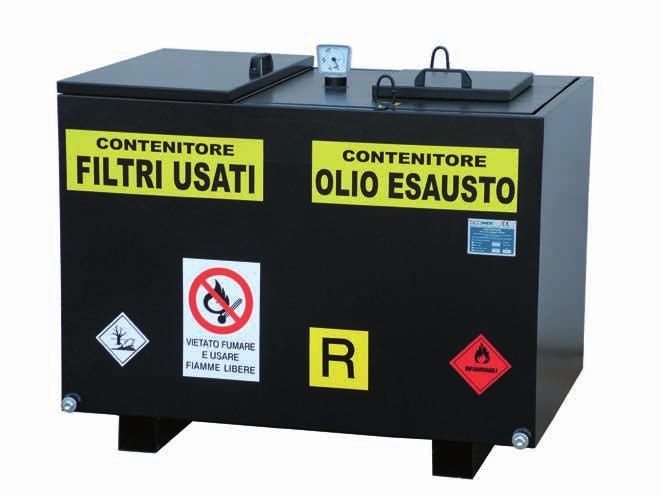 Doppio Contenitore Ecologico Filtri Usati - Olio Esausto DOPPIO CONTENITORE ECOLOGICO PER STOCCAGGIO FILTRI USATI E OLIO ESAUSTO CONFORME al D.Lgs. n.