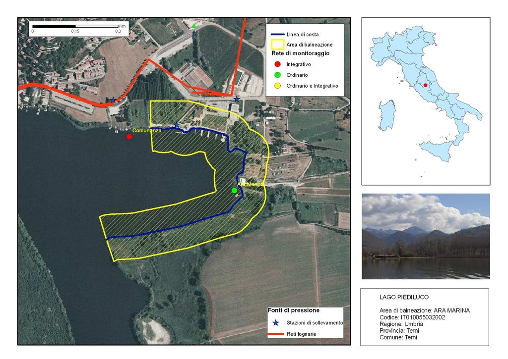 29 Coordinate degli estremi dell area Inizio tratto Longitudine: 12,76729 Inizio tratto Latitudine: 42,53416 Fine tratto Longitudine: 12,76551 Fine tratto Latitudine: 42,53060 30 Estensione area