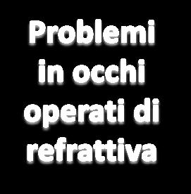 Errori da cambio di indice di refrazione fittizio Errore di ELP Cornea: