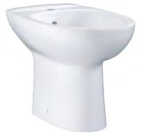 funzione di sgancio rapido, amovibile, in termoindurente, con set di bianco 39331001 119,800 BAU CERAMIC 0404655 Lavabo installazione sospesa a parete, per rubinetteria monoforo, 646 x 468 bianco