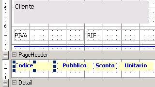 Di seguito alcuni strumenti: Inserisce una etichetta di testo non modificabile dinamicamente con i dati del database Inserisce una casella di testo collegabile ai dati nel database Inserisce una