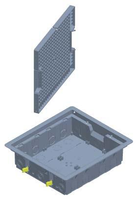 Smontabilità Coperchio Il coperchio delle scatole TWIST può essere facilmente rimosso per