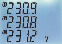 Variables Corrente di linea / Line current Tensione di fase L-N / Star voltage L-N Tensione concatenata L-L /