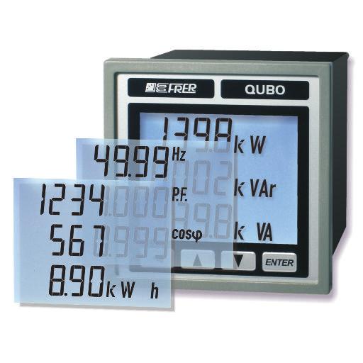 QUBO 72H DATI TECNICI AGGIUNTIVI - Additional technical data VISUALIZZAZIONI - Displaying ModBus RTU ModBus RTU RS485 isolata/insulated velocità (bps) speed (bps) 9600/19200/38400/57600 parametri di