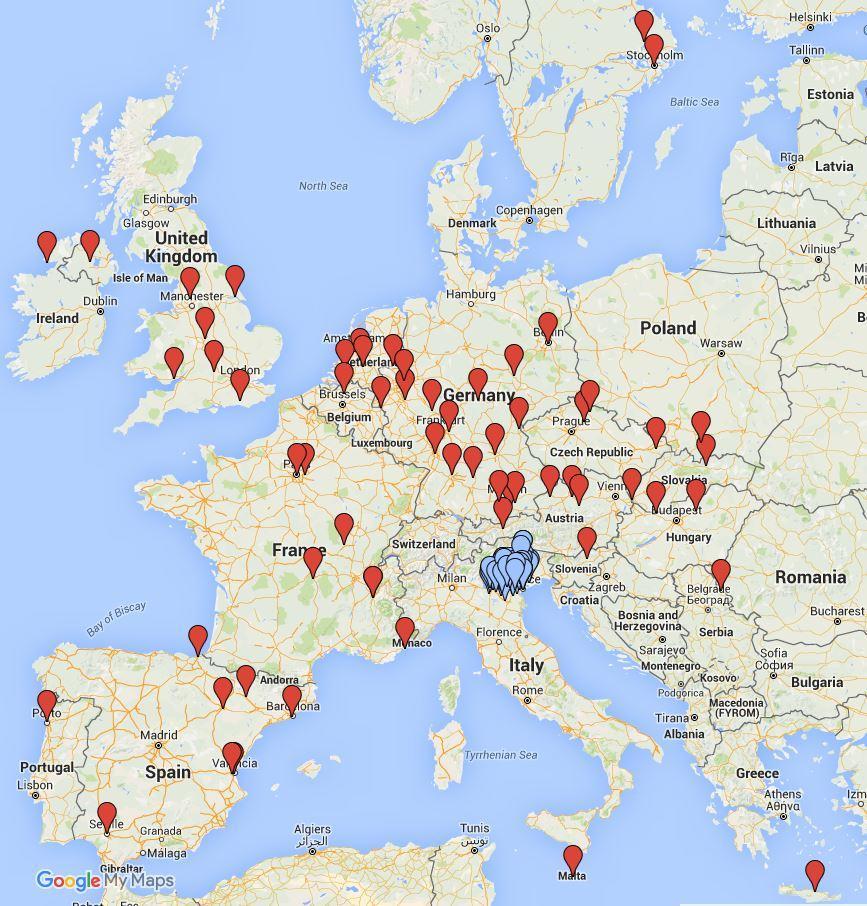 Distribuzione per Paese IRLANDA 1 MALTA 1 POLONIA 1 PORTOGALLO 1 UNGHERIA 1 SLOVENIA 1 ROMANIA 1 GRECIA 1