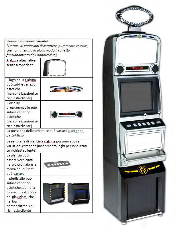 Lounge - Larghezza: 480mm Profondità: 538mm Altezza: 1917mm MODUS (Novomatic