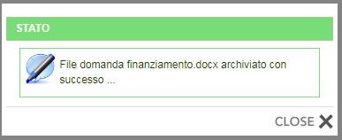 1. Si seleziona il file da caricare. 2. Si carica il file scelto. 3. Viene contrassegnato l allegato caricato. 4.