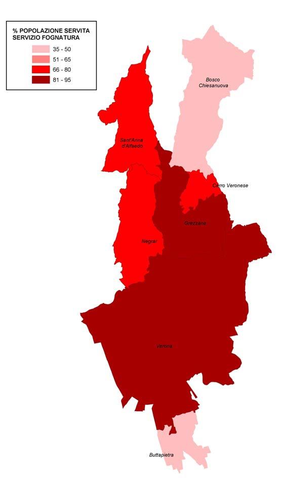 Figura 17 - Agglomerato 29117 - Verona: perimetrazione dell agglomerato e percentuale di