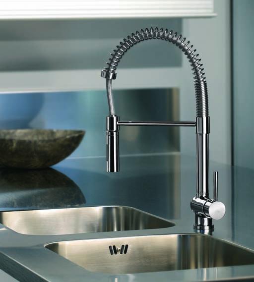 stick SK 179 Miscelatore lavello PROFESSIONAL con doccetta ABS Minimal 2 getti PROFESSIONAL one-hole sink mixer with two-spray ABS Minimal hand-shower SK 176 Miscelatore lavello Professional con