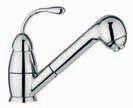 One-hole sink mixer with swivelling tube spout BLU PASTELLO SATINATO LEGNO SCURO VERDE PASTELLO VERDE ACQUA ORO PIT 183