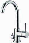 sink mixer swivel spout EVO 184 Miscelatore lavello laterale canna girevole con attacco lavastoviglie One-hole sink mixer high