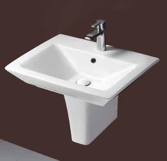 Lavabo Her cm e semi colonna Wash Basin Her cm and half