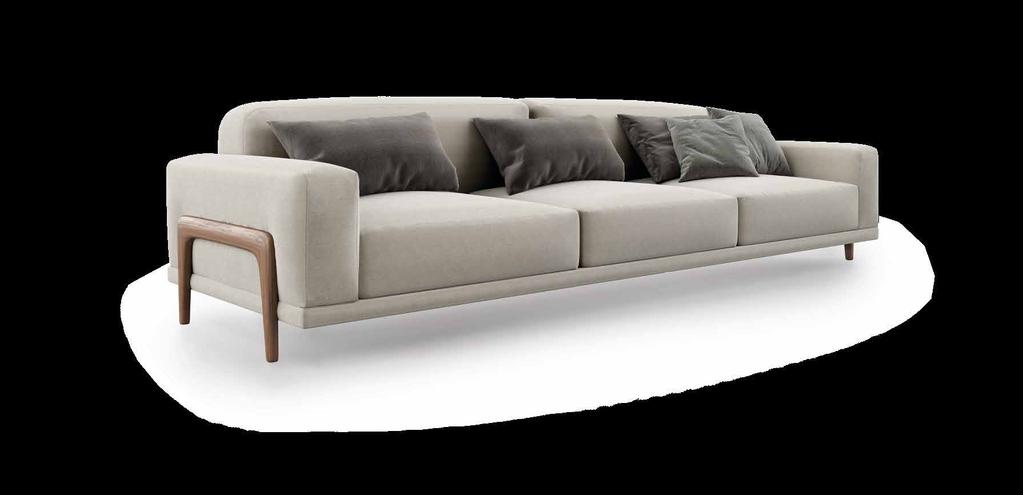 costanza design Marco Corti Sofa cod.410 Photo: cm. 315x105x h.78 Divano con struttura in legno.