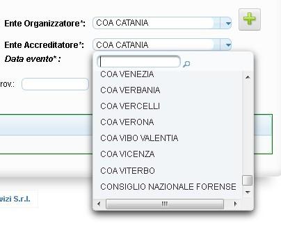 Di seguito vengono evidenziate le solo differenze significative relative al caricamento di questo tipo di eventi rispetto a quanto visto nella sezione iniziale di queste istruzioni: 1 2 3 4 1)