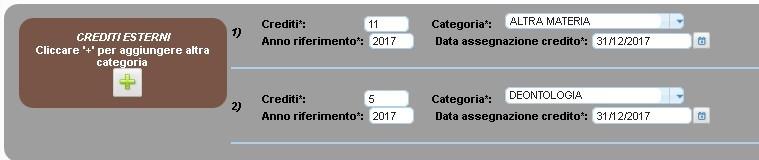 Guida al caricamento sulla piattaforma Riconosco dei Crediti conseguiti nel 2017 pag.