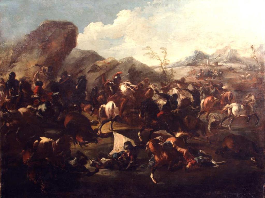 Battaglia di cavalieri turchi e