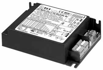 MAXI JOY HC BI Direct current dimmable electronic drivers multicurrent Alimentori elettronici multicorrente regolabili in corrente continua DAMP OCATIO U-CASS2 CSA-VE 100 264 V 170 280 V 0 55 E 698-1