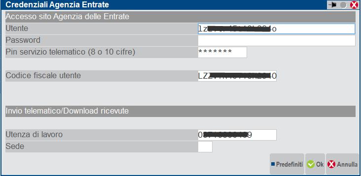 ISA COMPRENSIVI DELL ACQUISIZIONE DEI DATI ISA PRECALCOLATI DALL AE È abilitata la gestione dei modelli ISA (Indici sintetici di affidabilità fiscale).