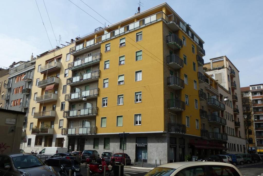 ultimazione 1955 Milano, via Contarini n 7 Costruzione di un edificio 7 piani fuori terra, con 30 alloggi, negozi.