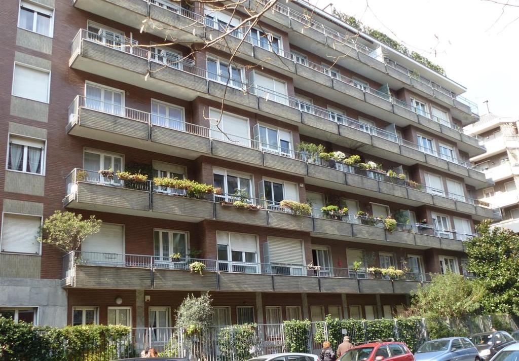 Angelo Contrino foto marzo 2013 ultimazione 1964 Milano, via Gozzano n 4 - via Capranica Costruzione di un edificio ad uso abitazione con 7