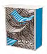 Gear Edge Kit Pannelli I pannelli e i banchetti di questa linea hanno un design alla moda e, grazie al sistema Gear Edge, le strutture restano solide e stabili.