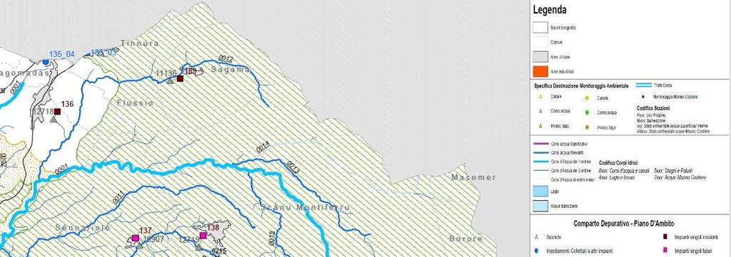 SCHEDA N. 2 ACQUA ASPETTI ESAMINATI Il territorio comunale di Scano Montiferro, avente un superficie di Kmq 60,53, si trova prevalentemente incluso nella U.I.O.