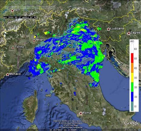 Il giorno 17 si assiste ad un ulteriore avanzamento della depressione in quota che si posiziona sulla Spagna, associandosi ad un fronte caldo in transito sull area