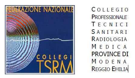 (istituito ai sensi delle Leggi 04/08/65 n 1103 e 31/01/83 n 2) Collegio Professionale TSRM MO-RE Sede Amministrativa : c/o Studio Merenda Marzo Strada San Cataldo 59/5-41123 Modena Tel.